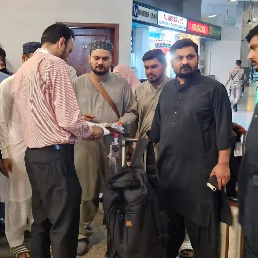 Departure of Hajj 2026 Pilgrims from Multan Airport
